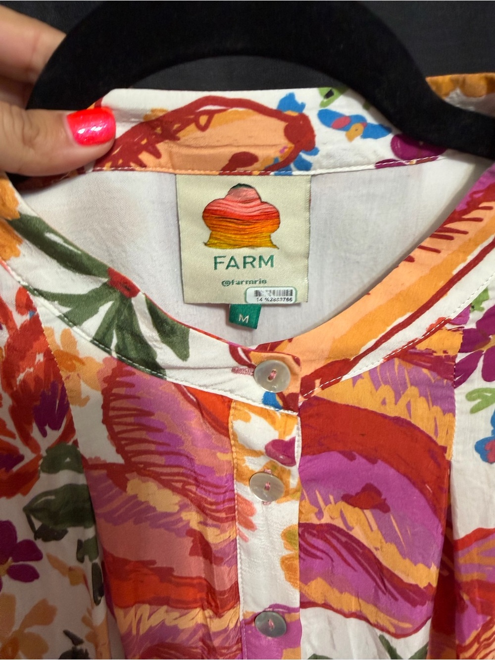 FARM Rio White Spring Bananas Mini Dress - Picture 7 of 7